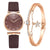 Fashion Belt Quartz Watch Bracelet Set