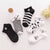 Fashion Black And White Cow Cartoon Short Cotton Socks Wholesale