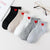 Fashion Black And White Cow Cartoon Short Cotton Socks Wholesale