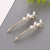 Fashion Bow Knot Alloy Artificial Rhinestones Artificial Pearls Hair Clip 1 Piece