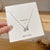 Fashion Bow Knot Titanium Steel Inlay Zircon Pendant Necklace 1 Piece