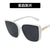 Fashion Box Large Face Sunglasses Women Retro Glasses Wild Sunglasses