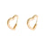 Fashion Brass Micro-inlaid Zircon Heart-shaped Earrings