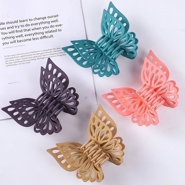 Fashion Butterfly Plastic Hair Claws