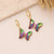 Fashion Butterfly Plating Copper No Inlaid Earrings