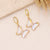 Fashion Butterfly Plating Copper No Inlaid Earrings