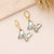 Fashion Butterfly Plating Copper No Inlaid Earrings