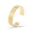 Fashion C Shape Round Stainless Steel Hollow Out Bangle