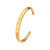 Fashion C Shape Stainless Steel Inlay Zircon Bangle