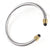 Fashion C Shape Titanium Steel Polishing Agate Bangle