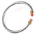 Fashion C Shape Titanium Steel Polishing Agate Bangle