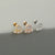 Fashion Cactus Pineapple Copper Ear Studs Inlay Zircon Copper Earrings 1 Piece