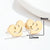 Fashion Cactus Sun Stainless Steel Plating Hollow Out Ear Studs 1 Pair