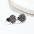 Fashion Cactus Sun Stainless Steel Plating Hollow Out Ear Studs 1 Pair