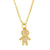 Fashion Cartoon Character 18k Gold Plated Necklace In Bulk