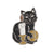 Fashion Cat Skull Alloy Stoving Varnish Unisex Brooches