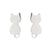 Fashion Cat Stainless Steel Ear Studs 1 Pair