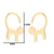 Fashion Cat Stainless Steel Ear Studs 1 Pair