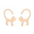 Fashion Cat Stainless Steel Ear Studs 1 Pair