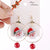 Fashion Christmas Hat Santa Claus Christmas Socks Alloy Beaded Women's Drop Earrings 1 Pair