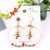 Fashion Christmas Hat Santa Claus Christmas Socks Alloy Beaded Women's Drop Earrings 1 Pair