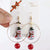 Fashion Christmas Hat Santa Claus Christmas Socks Alloy Beaded Women's Drop Earrings 1 Pair