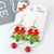 Fashion Christmas Hat Santa Claus Christmas Socks Alloy Beaded Women's Drop Earrings 1 Pair