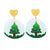 Fashion Christmas Tree Acrylic No Inlaid Earrings