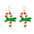 Fashion Christmas Tree Alloy Enamel Inlay Artificial Gemstones Women's Drop Earrings 1 Pair