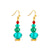 Fashion Christmas Tree Alloy Enamel Inlay Artificial Gemstones Women's Drop Earrings 1 Pair