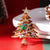 Fashion Christmas Tree Alloy Enamel Rhinestones Women's Brooches