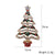 Fashion Christmas Tree Alloy Inlay Rhinestones Women's Brooches