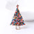 Fashion Christmas Tree Alloy Inlay Rhinestones Women's Brooches