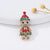 Fashion Christmas Tree Alloy Plating Inlay Artificial Gemstones Unisex Brooches