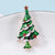 Fashion Christmas Tree Alloy Plating Inlay Artificial Gemstones Unisex Brooches