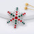 Fashion Christmas Tree Alloy Plating Inlay Artificial Gemstones Unisex Brooches