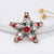 Fashion Christmas Tree Alloy Plating Inlay Artificial Gemstones Unisex Brooches