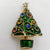 Fashion Christmas Tree Alloy Plating Inlay Artificial Gemstones Unisex Brooches