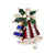 Fashion Christmas Tree Alloy Plating Inlay Artificial Gemstones Unisex Brooches