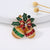 Fashion Christmas Tree Alloy Plating Inlay Artificial Gemstones Unisex Brooches