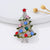 Fashion Christmas Tree Alloy Plating Inlay Artificial Gemstones Unisex Brooches