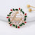 Fashion Christmas Tree Alloy Plating Inlay Artificial Gemstones Unisex Brooches