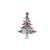 Fashion Christmas Tree Alloy Plating Rhinestones Unisex Brooches