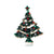 Fashion Christmas Tree Alloy Plating Rhinestones Women's Brooches