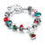 Fashion Christmas Tree Bell Alloy Enamel Women's Bracelets 1 Piece