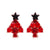 Fashion Christmas Tree Bell Snowflake Alloy Rhinestones Ear Studs