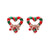 Fashion Christmas Tree Bell Snowflake Alloy Rhinestones Ear Studs