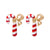 Fashion Christmas Tree Bell Snowflake Alloy Rhinestones Ear Studs