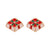 Fashion Christmas Tree Bell Snowflake Alloy Rhinestones Ear Studs