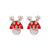 Fashion Christmas Tree Bell Snowflake Alloy Rhinestones Ear Studs